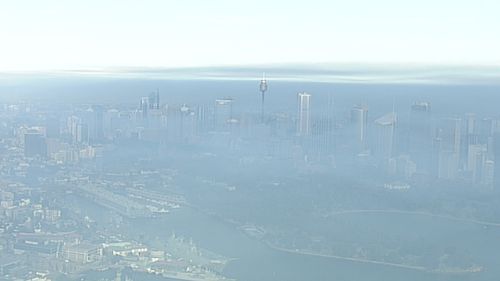 The city has been blanketed with a thick layer of smoke from hazard reduction burning.