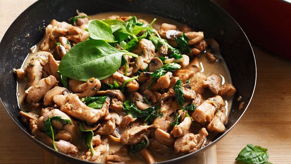 Buttermilk mushroom chicken