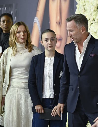 Geri Horner, Olivia Horner and Christian Horner
