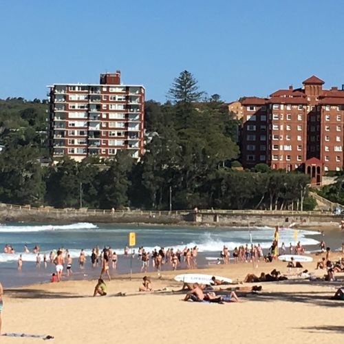 In Sydney's northern beaches, the temperature was still 36 degrees at 5.30pm.