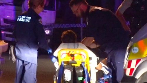 Seven people have been injured – six of them stabbed – during a fight near a bar on Sydney's north shore.