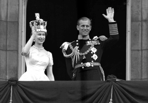 La reine Elizabeth II le jour de son couronnement.