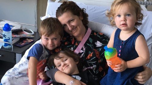 Michelle Beck, pictured with her three children, has faced a tough couple of years.Picture: Supplied