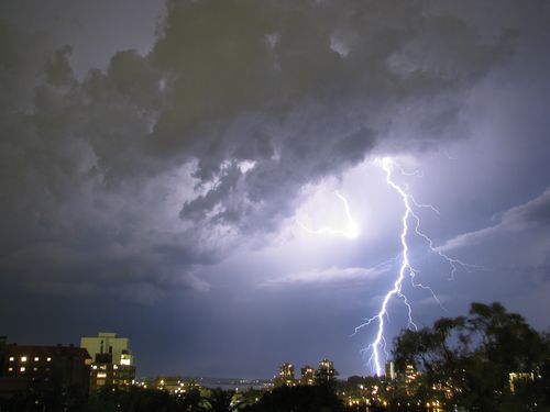 Parts of Australia are copping severe thunderstorms. (AAP)