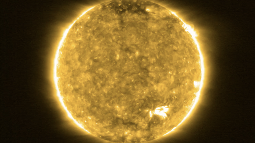 This full size view of the sun was taken by the Solar Orbiter on May 30, 2020. (Image credit: Solar Orbiter/EUI Team (ESA & NASA); CSL, IAS, MPS, PMOD/WRC, ROB, UCL/MSSL)