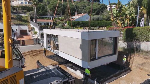 Modular housing, such as pre-fabricated homes, are built quicker, and often cheaper as they require less labour than standard bricks and mortar homes.