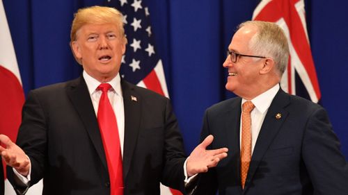 Things have improved since Donald Trump and Malcolm Turnbull's first tense phone conversation. (AAP)