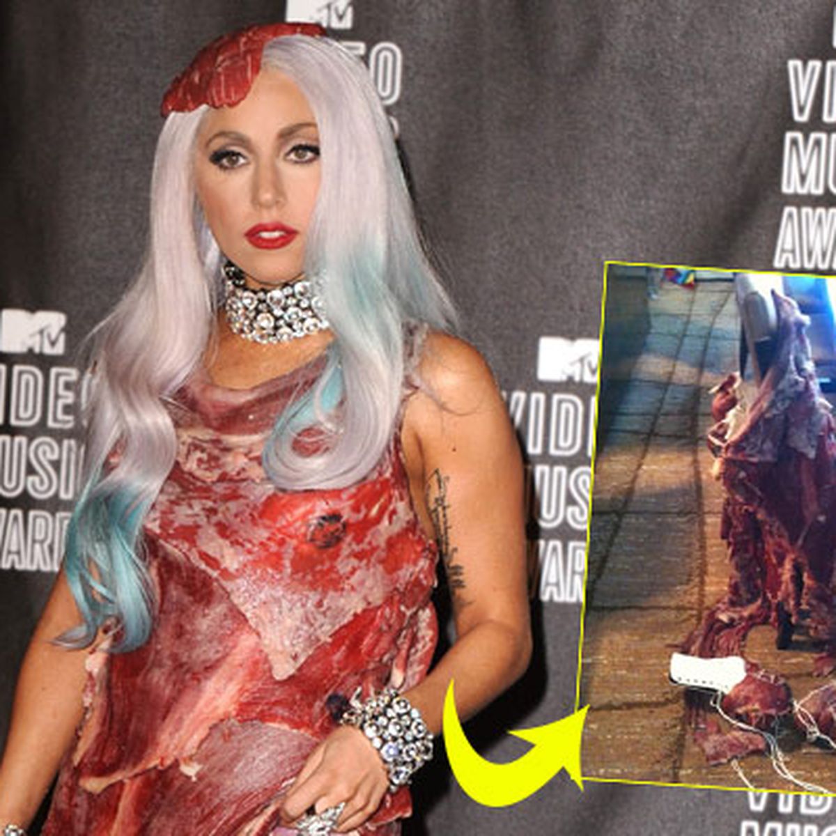 Gaga's meat dress to become jerky - 9Celebrity