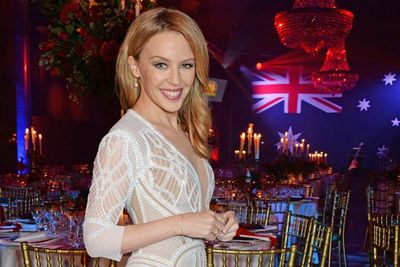 The pop singer attended the Australia Day gala dinner in London.<br/><br/>"WOW...thank you for the honour this evening at #Australia House, London. Australian of the Year in the UK!!! I am so grateful!!" she wrote on Instagram.<br/><br/>Image: Getty.