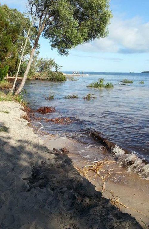 The hole at Inskip Point. (Courtesy of Clayton's Towing).