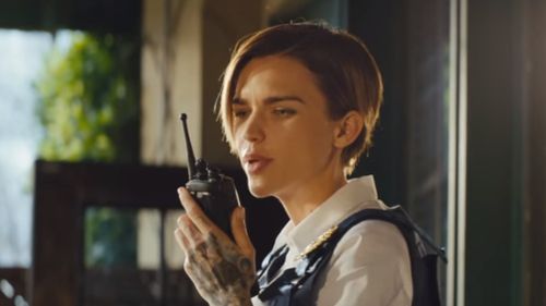 Ruby Rose has a cameo. (Dundee Movie)