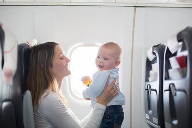 baby on plane