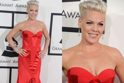 Rock on! Pink proves that her self-proclaimed "unconventional beauty rules" still manage to push her to fifth place.