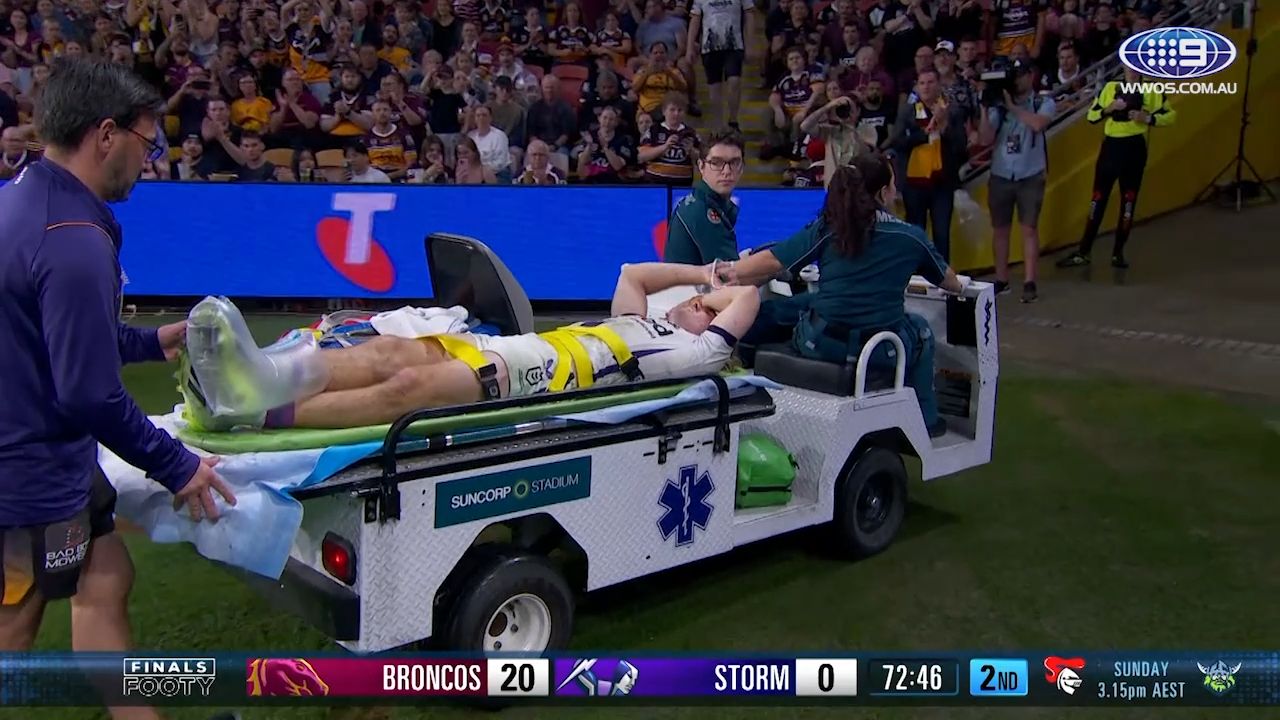 Ryan Papenhuyzen provides injury update after suffering broken ankle in qualifying finals loss to Brisbane