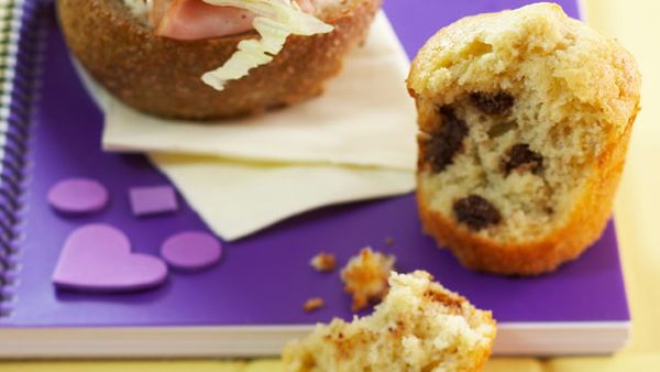 Mini choc chip banana breads