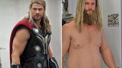 Chris Hemsworth wore a fat suit in Avengers: Endgame.