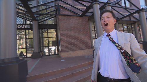 Ming Wiseman waltzed into Burwood Local Court singing a medley of songs today.