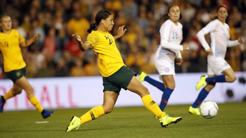 Hundreds and thousands of girls come to watch Kerr, 25, play - in a sign of women looking up to her as a role model in female sport.