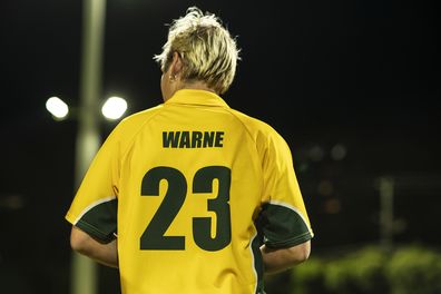 Alex Williams stars as Shane Warne in Warnie