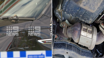 Man charged with catalytic converter thefts after allegedly ramming police van in separate Melbourne incident.