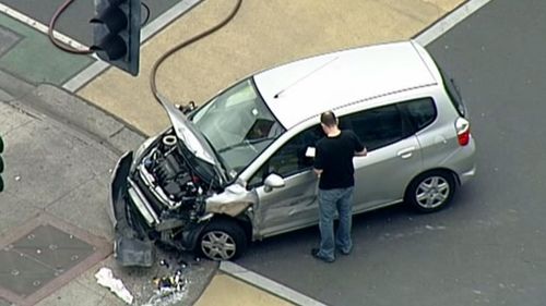 The second car involved in the accident. (9NEWS)