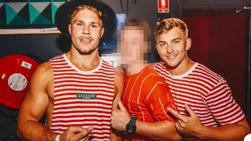 Jack de Belin and his co-accused Callan Sinclair.