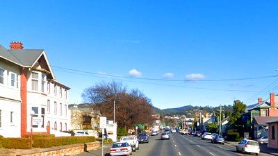 Tasmania: Davey Street, Hobart 