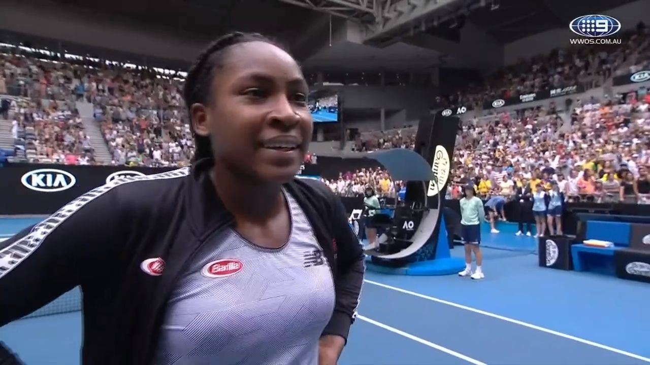'It's really emotional': Teen star Coco Gauff opens up on unique relationship with Australian fans after second-round win