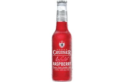 Vodka
Cruiser Wild Raspberry (275ml): 736kj