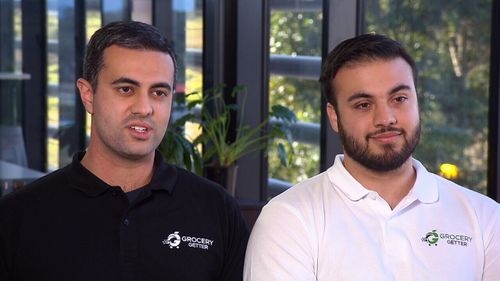 Shawn Singh and Mussa Kahn developed the Grocery Getter app.