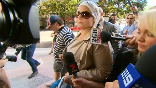 Amirah Droudis arrives at court today. (9NEWS)