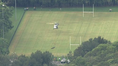 The propeller was taken to a nearby oval. It will later be taken to Bankstown Airport. (9NEWS)