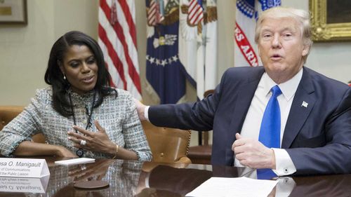 Omarosa Manigault-Newman with Donald Trump.