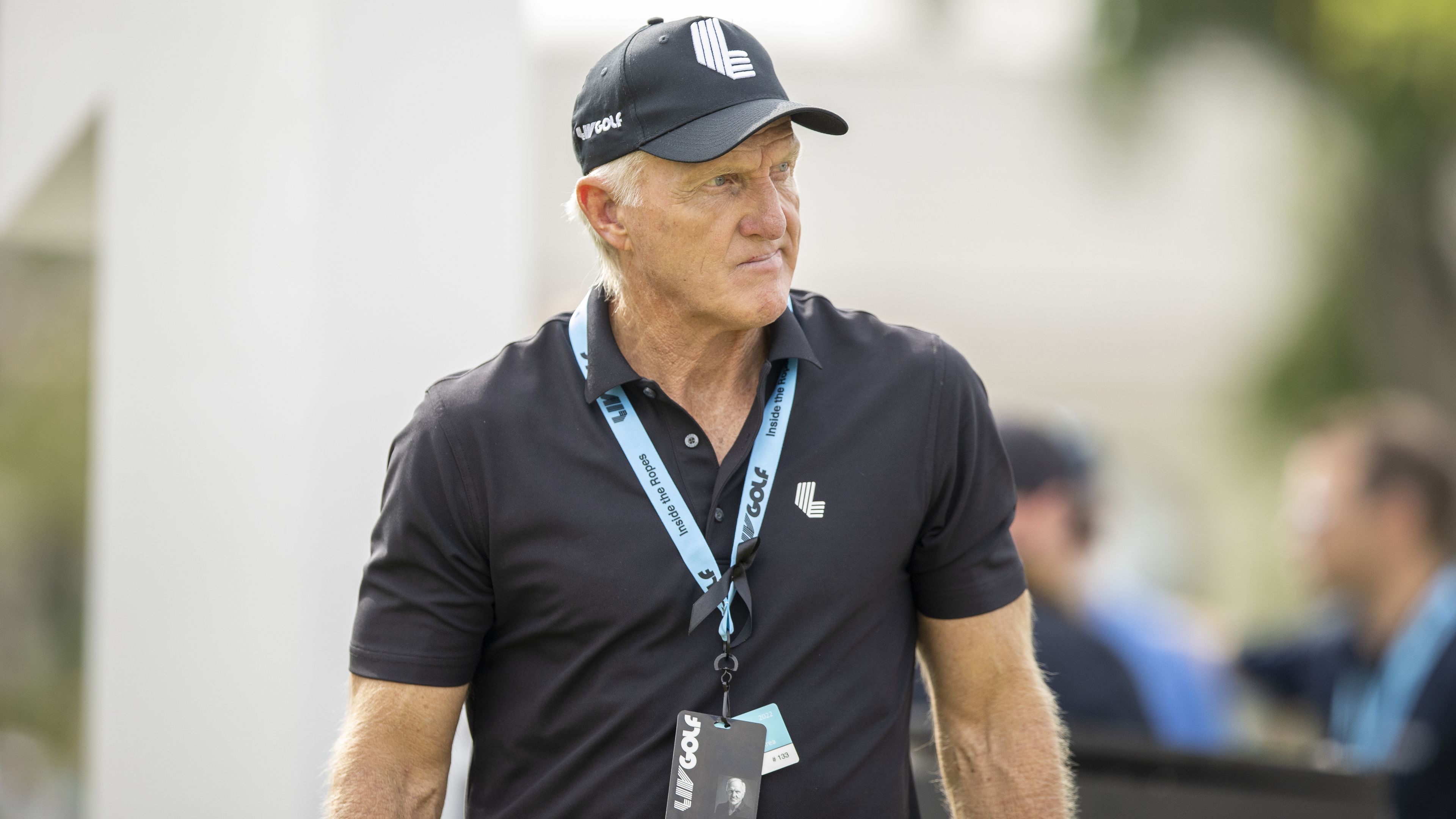 Greg Norman, CEO of LIV Golf, at the LIV Golf Invitational in Bangkok. (Photo by Peter Van der Klooster/Getty Images)