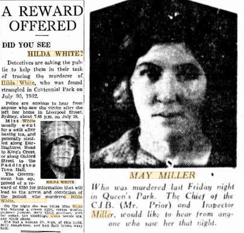 White's murder was the first in a spate of killings in 1932.