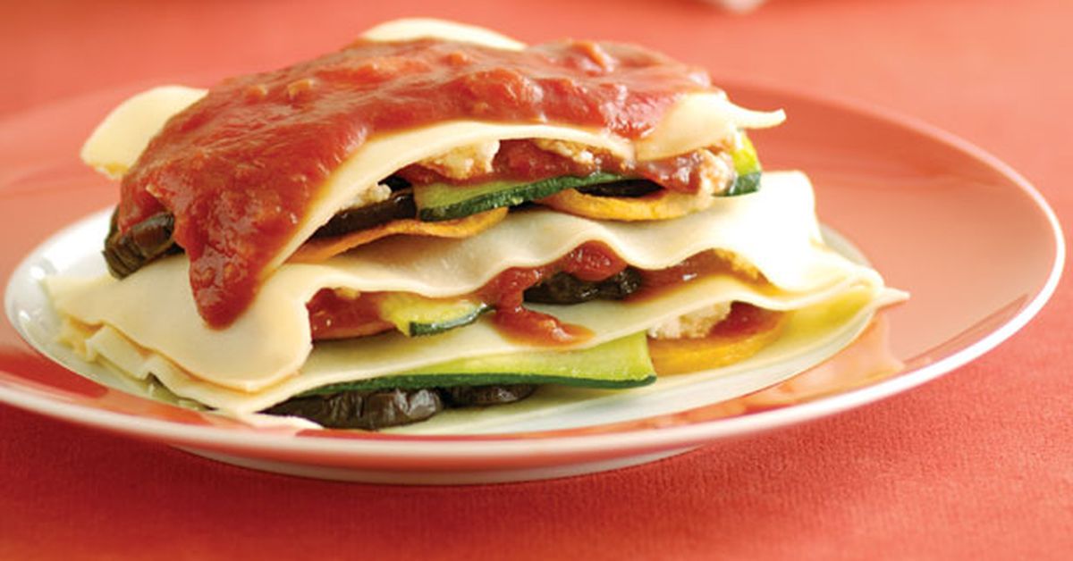 Roast vegetable lasagne stacks - 9Kitchen