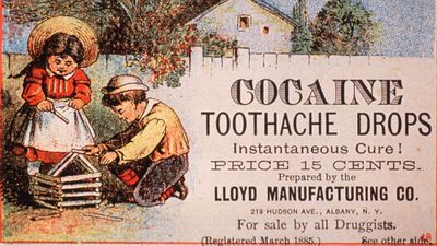 <strong>2. Cocaine Toothache Drops (1885)</strong>