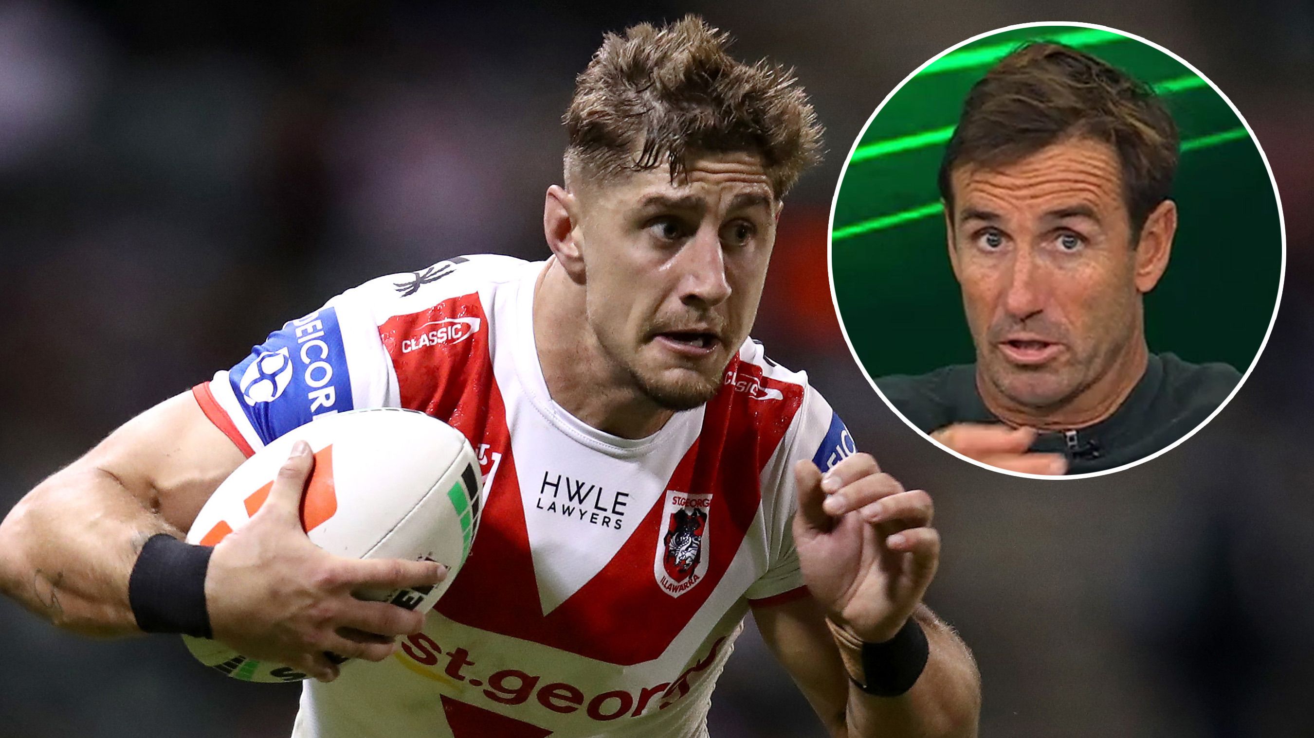 Zac Lomax has been issued a warning by Andrew Johns.