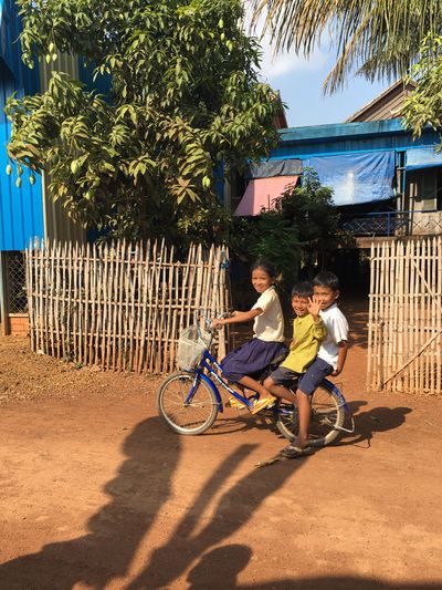 Often two wheels is better than four in Cambodia.