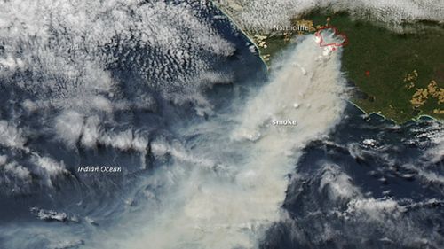 NASA captures image of Northcliffe blaze from space