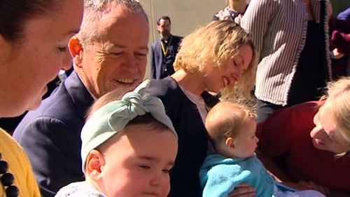 Labor Leader Bill Shorten said his party will boost super for pregnant women and mothers.