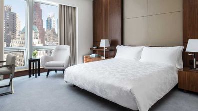 A deluxe room at The Langham in NYC