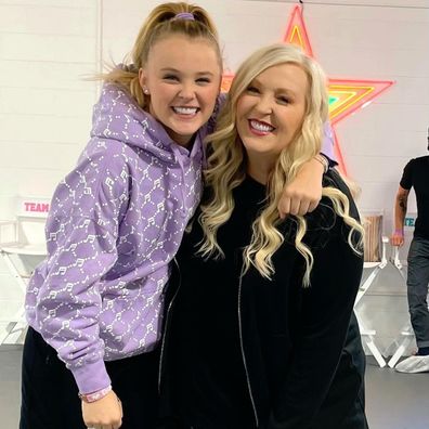 JoJo Siwa with her mum Jessalynn Siwa.