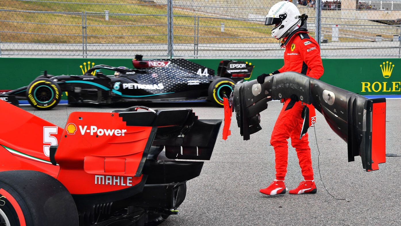 F1 Russian Grand Prix qualifying: Sebastian Vettel crashes, Lewis Hamilton takes pole