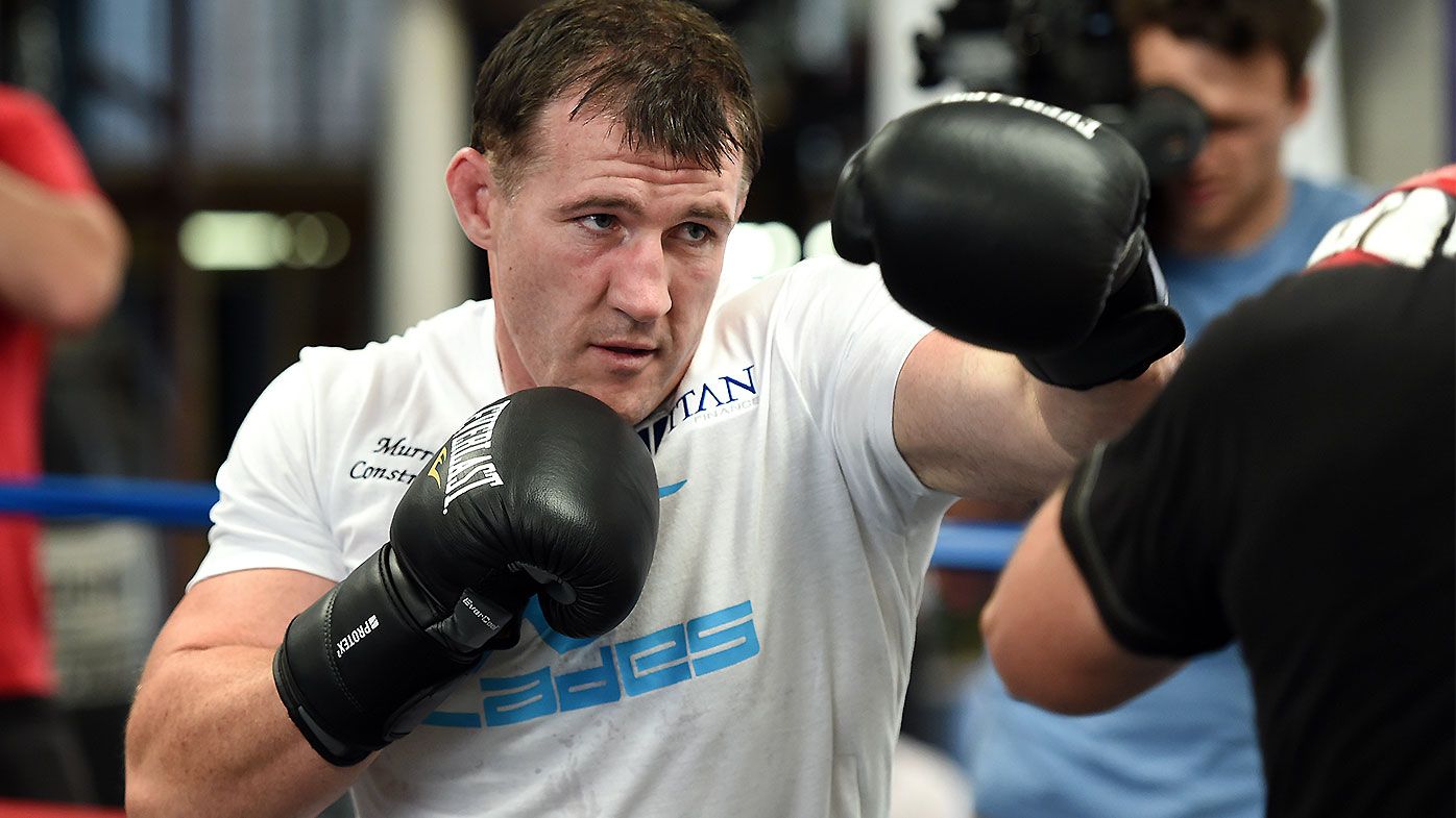 Former AFL star Shane Mumford sets sights on a potential Paul Gallen bout