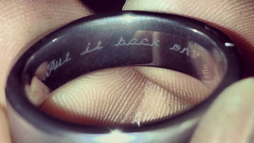Cheeky wife message engraved inside man’s wedding ring sparks online debate