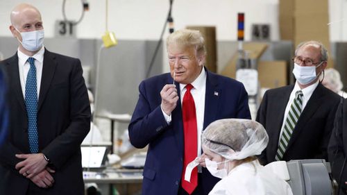 A medical supplies factory in Maine had to throw out a whole day's worth of production because Donald Trump refused to wear a mask during a visit.