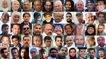 A montage of faces of the 51 people killed in the mosque terror attack in Christchurch on March 15, 2019.