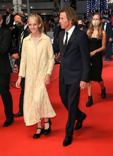 Hazel Moder and Daniel Moder attend the "Flag Day" screening during the 74th annual Cannes Film Festival on July 10, 2021 in Cannes, France.