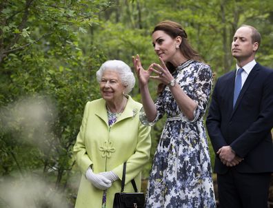 Prince William Queen Elizabeth Kate Middleton Chelsea Flower Show